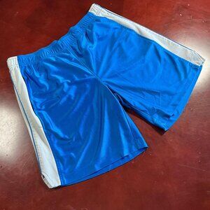 Y2K Mens ProV2 Villinova Blue White Basketball Style Athletic Shorts (Large)